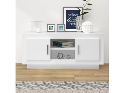 vidaXL TV skrinka biela 102x35x45 cm kompozitné drevo