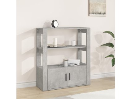 vidaXL Komoda betónovo sivá 80x30x90 cm spracované drevo