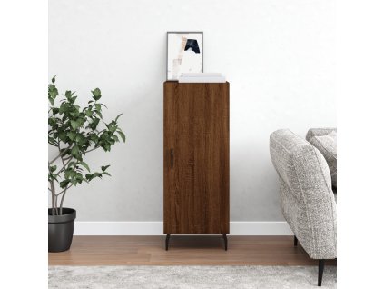 vidaXL Komoda hnedý dub 34,5x34x90 cm spracované drevo