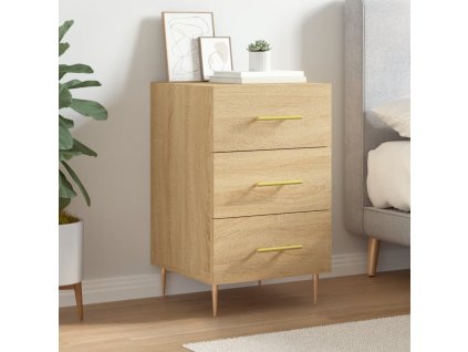 vidaXL Nočný stolík dub sonoma 40x40x66 cm kompozitné drevo