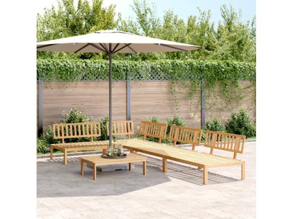 vidaXL 5-dielna záhradná paletová súprava pohoviek akáciový masív