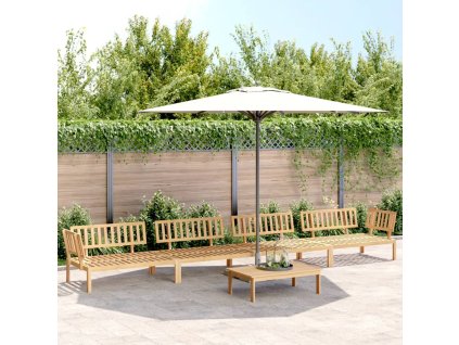 vidaXL 5-dielna záhradná paletová súprava pohoviek akáciový masív