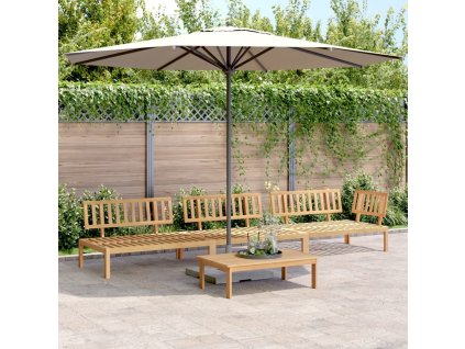 vidaXL 4-dielna záhradná paletová súprava pohoviek akáciový masív