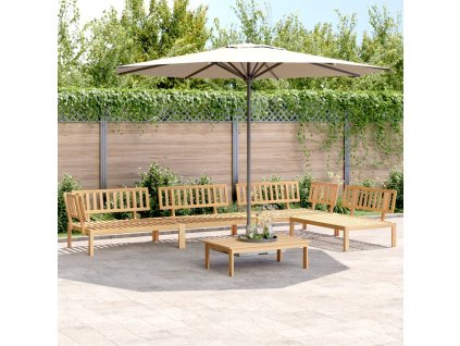 vidaXL 5-dielna záhradná paletová súprava pohoviek akáciový masív