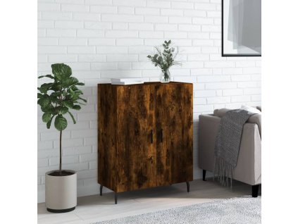 vidaXL Komoda dymový dub 69,5x34x90 cm kompozitné drevo