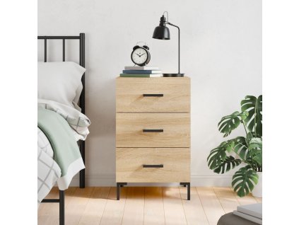 vidaXL Nočný stolík dub sonoma 40x40x66 cm kompozitné drevo