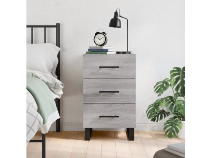 vidaXL Nočný stolík sivý sonoma 40x40x66 cm kompozitné drevo