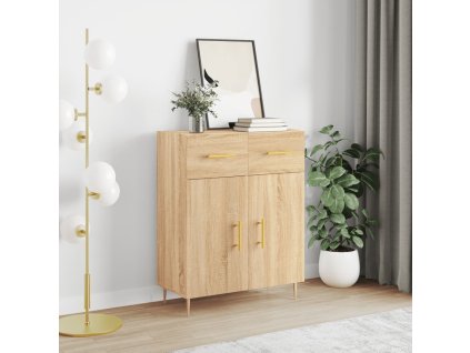 vidaXL Komoda dub sonoma 69,5x34x90 cm kompozitné drevo