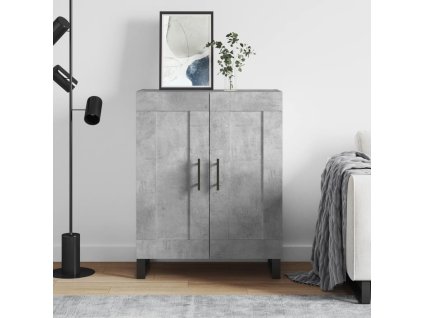 vidaXL Komoda betónovo sivá 69,5x34x90 cm kompozitné drevo