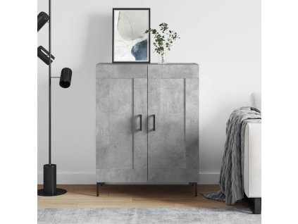 vidaXL Komoda betónovo sivá 69,5x34x90 cm kompozitné drevo
