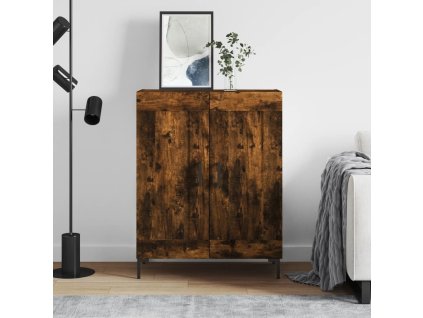 vidaXL Komoda dymový dub 69,5x34x90 cm kompozitné drevo