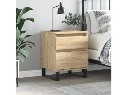vidaXL Nočný stolík, dub sonoma 40x35x50 cm, kompozitné drevo