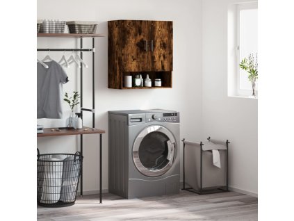 vidaXL Nástenná skrinka dymový dub 60x31x70 cm kompozitné drevo