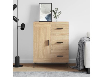 vidaXL Komoda dub sonoma 69,5x34x90 cm kompozitné drevo