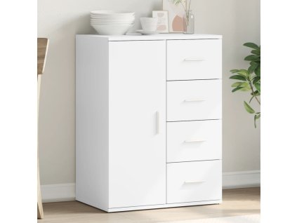 vidaXL Komoda, biela 59x39x80 cm, kompozitné drevo