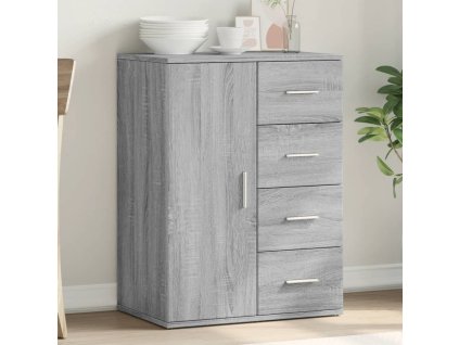 vidaXL Komoda, sivá sonoma 59x39x80 cm, kompozitné drevo
