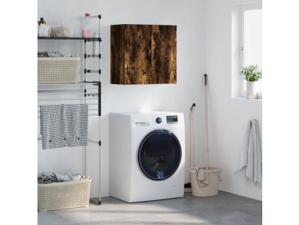 vidaXL Nástenná skrinka dymový dub 60x31x60 cm kompozitné drevo