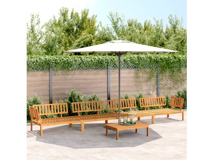 vidaXL 5-dielna záhradná paletová súprava pohoviek akáciový masív