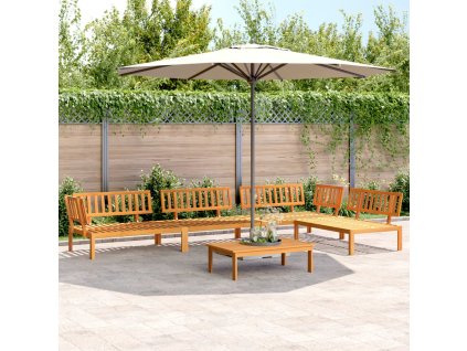 vidaXL 5-dielna záhradná paletová súprava pohoviek akáciový masív