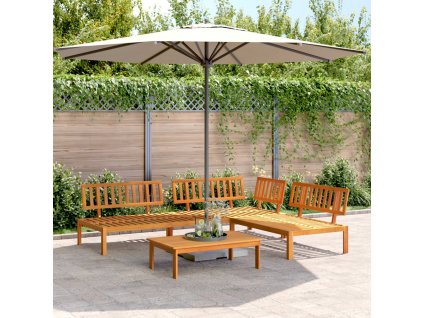 vidaXL 4-dielna záhradná paletová súprava pohoviek akáciový masív