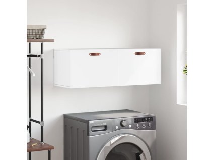 vidaXL Nástenná skrinka biela 100x36,5x35 cm kompozitné drevo