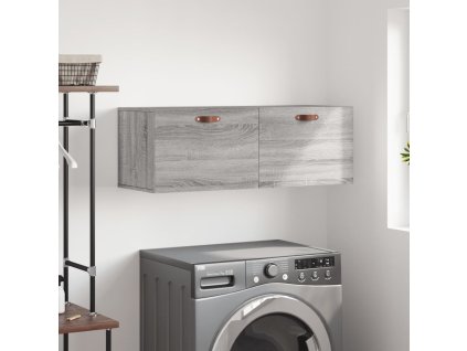 vidaXL Nástenná skrinka sivá sonoma 100x36,5x35 cm kompozitné drevo