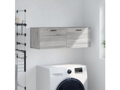 vidaXL Nástenná skrinka sivá sonoma 100x36,5x35 cm kompozitné drevo