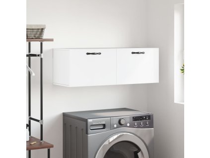 vidaXL Nástenná skrinka biela 100x36,5x35 cm kompozitné drevo