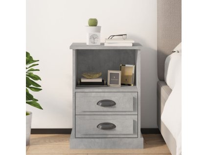 vidaXL Nočný stolík betónovo-sivý 43x36x60 cm