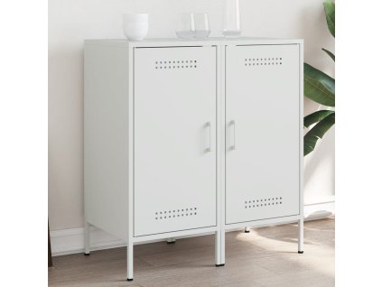 vidaXL Komody 2 ks biele 36x39x79 cm oceľ