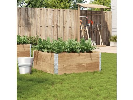 vidaXL Záhradný kvetináč 100x100 cm masívna borovica