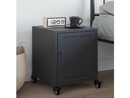 vidaXL Nočný stolík antracitový 36x39x43,5 cm oceľ