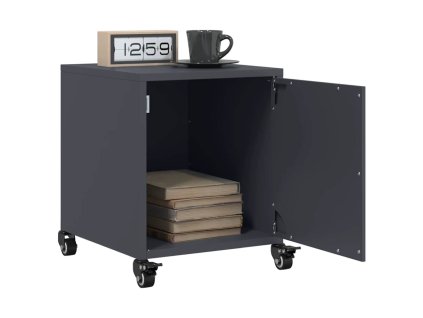 vidaXL Nočné stolíky 2 ks antracitové 36x39x43,5 cm oceľ