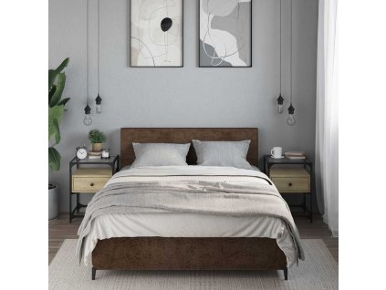 vidaXL Nočné stolíky 2 ks dub sonoma 40x40x55 cm kompozitné drevo