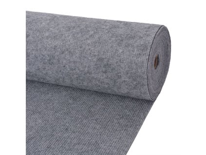 vidaXL Záťažový koberec, vrúbkovaný 1,2x10 m, sivý