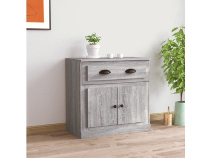vidaXL Komoda sivá sonoma 70x35,5x67,5 cm spracované drevo
