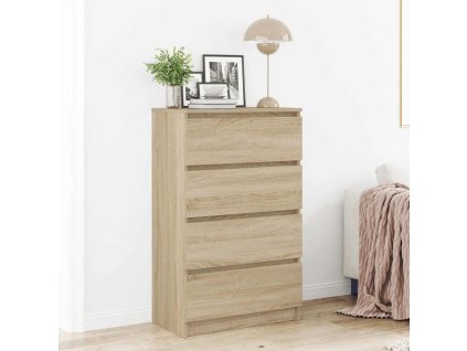 vidaXL Komoda, dub sonoma 60x35x98,5 cm, kompozitné drevo