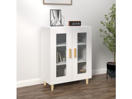 vidaXL Komoda biela 69,5x34x90 cm kompozitné drevo