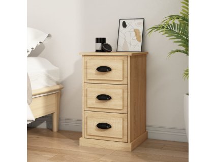 vidaXL Nočný stolík dub sonoma 39x39x47,5 cm kompozitné drevo