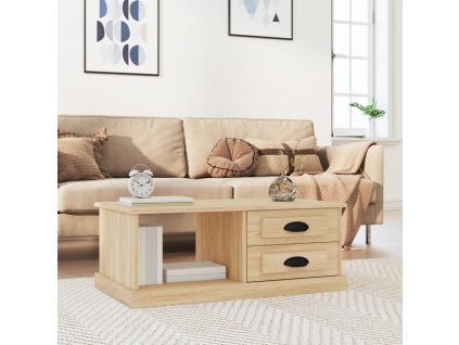 vidaXL Konferenčný stolík dub sonoma 90x50x35 cm kompozitné drevo
