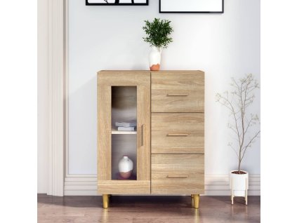 vidaXL Komoda dub sonoma 69,5x34x90 cm kompozitné drevo