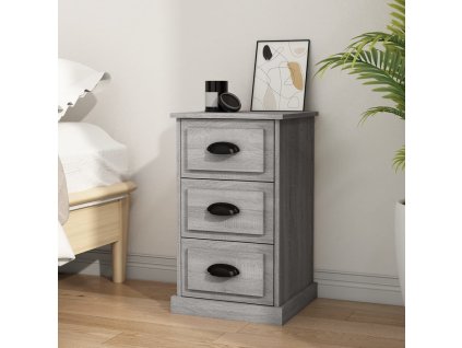 vidaXL Nočný stolík sivý dub sonoma 39x39x67 cm kompozitné drevo