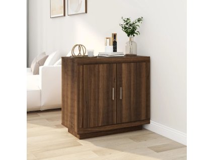 vidaXL Komoda hnedý dub 80x40x75 cm spracované drevo