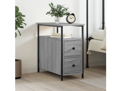 vidaXL Nočný stolík sivý sonoma 30x60x60 cm kompozitné drevo