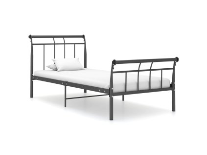 vidaXL Posteľný rám čierny kov 100x200 cm