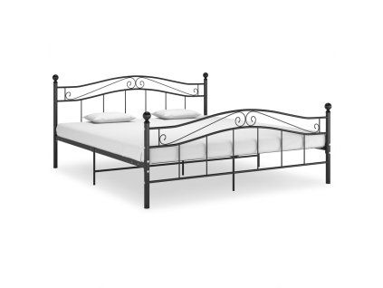 vidaXL Posteľný rám čierny kovový 200x200 cm