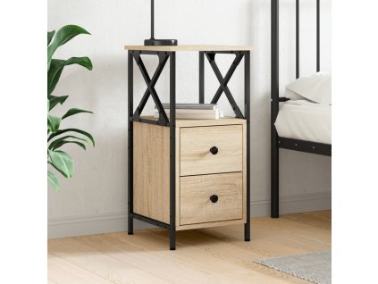 vidaXL Nočný stolík dub sonoma 34x35,5x70 cm kompozitné drevo