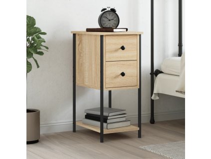 vidaXL Nočný stolík dub sonoma 32x42x70 cm kompozitné drevo