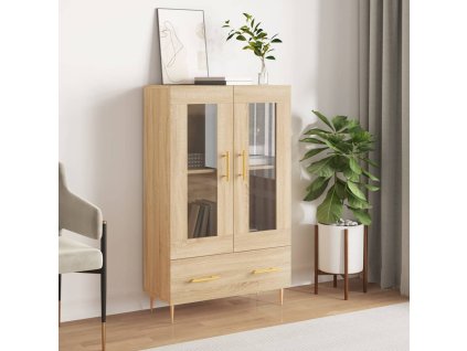 vidaXL Vysoká skrinka dub sonoma 69,5x31x115 cm kompozitné drevo