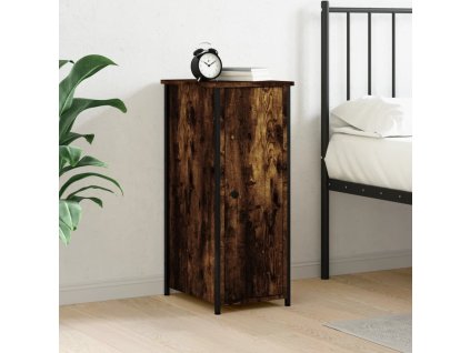 vidaXL Nočný stolík dymový dub 32x42x80 cm kompozitné drevo